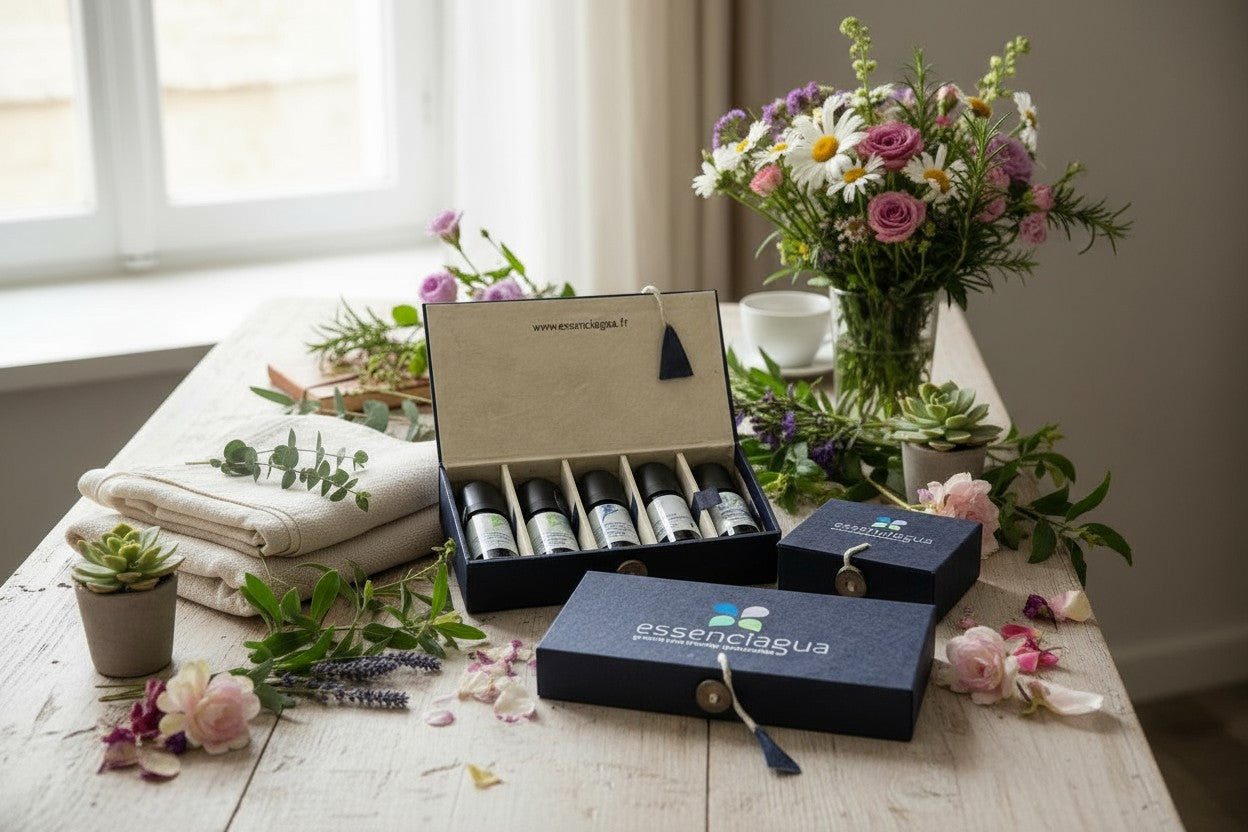 精油小木盒 (5瓶入)